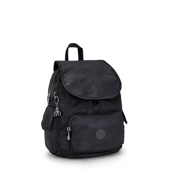 Sacs À Dos Kipling City Pack Small Classiche Noir Camouflage | FR 1715NW